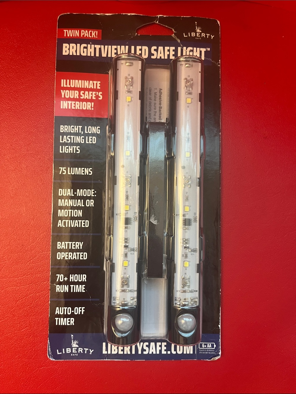 LIBERTY SAFE BRIGHTVIEW SAFE LIGHT KIT BATTERY POWERED 2 PACK - 15851